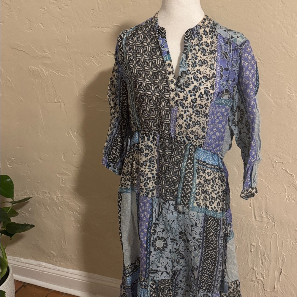 Johnny Was Marrakesh Drawstring Midi Dress - Picture 9 of 10